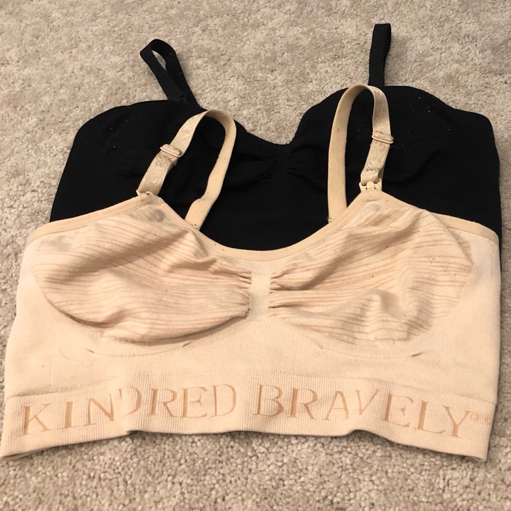 Kindred Bravely Sublime Hands Free Nursing & Pumping Bra - Set of 2 - Medium